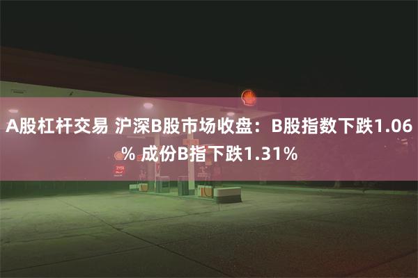 A股杠杆交易 沪深B股市场收盘：B股指数下跌1.06% 成份B指下跌1.31%