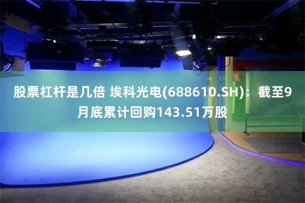 股票杠杆是几倍 埃科光电(688610.SH)：截至9月底累计回购143.51万股