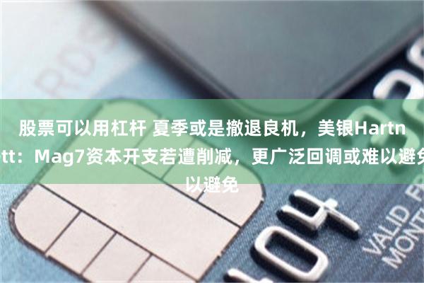 股票可以用杠杆 夏季或是撤退良机，美银Hartnett：Mag7资本开支若遭削减，更广泛回调或难以避免